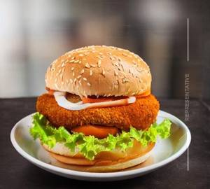 Chicken zinger tandoori burger