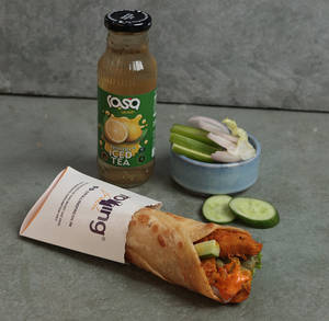 The Original- Masala Chicken Kathi Roll + Drink