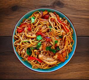Chilli Garlic Egg Chicken Noodles