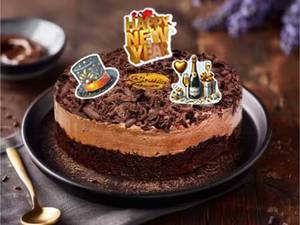 New Year Belgian Chocolate Mousse Cake