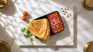 Rajma With Roti/ Paratha
