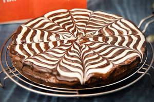 Dark Chocolate Waffle Cake