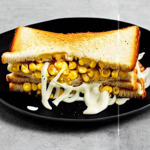Cheese And Corn Grilled Sandwich