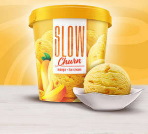 Slow Churn Mango Ice Cream [500 Ml]