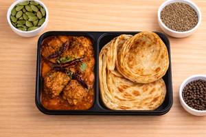 Kadhai Chicken Lachha Paratha (2 Pcs) Bowl
