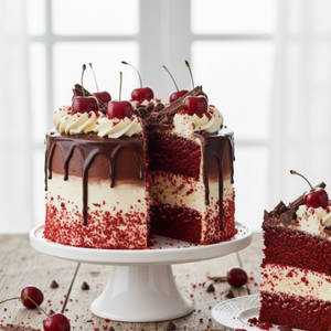 Strawberry Chocolate Cake [500 Gram]