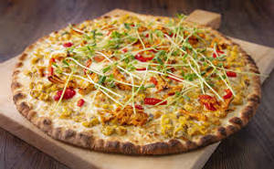 Mexican golden corn thunder pizza