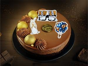 New Year Belgian Milk Chocolate Cake