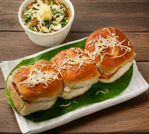 Cheese pav bhaji [3 pieces]