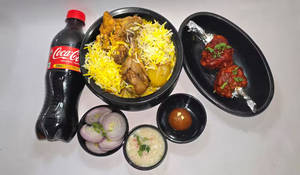 Chicken Dum Biryani with Chicken lollipop Combo