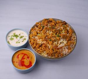 Chicken kheema biryani