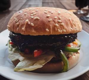 Vaggie lava burger                                  