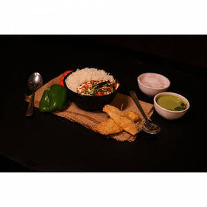 Kadhai Chaap Gravy Rice Bowl