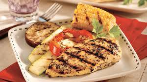 Grilled Chicken With Veggies Meal