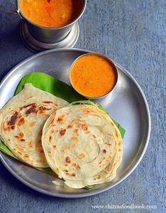 1 Set Parotta (2) With Chicken Salna