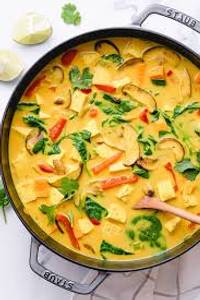 Basil Coconut Curry With Tofu Combo