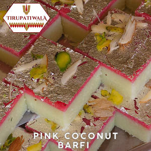 Pink Coconut Barfi