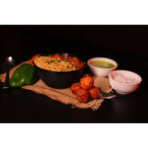 Manchurian Gravy & Fried Rice Bowl