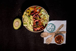 Avocado Veggie Beans Salad