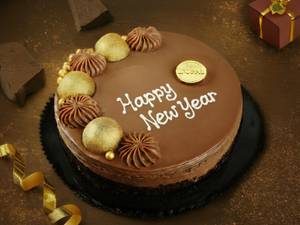 Happy New Year Silk Chocolate Cake