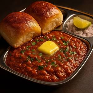 Mushroom pav bhaji