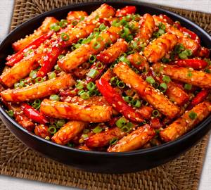 Honey chilli potato
