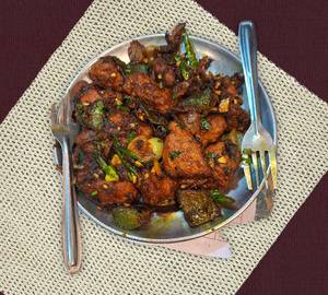 Boneless chicken dry fry
