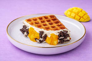 Dreamy Mango Cheese Waffle