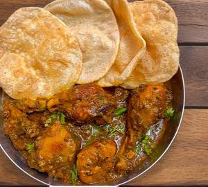Puri Chicken Curry