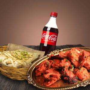Kake Di Tandoori Chaap + 1 Rumali Roti + Coke