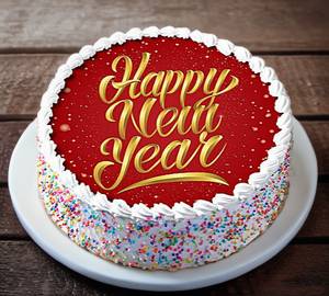 Happy New Year Brownie Cake [1Kg]