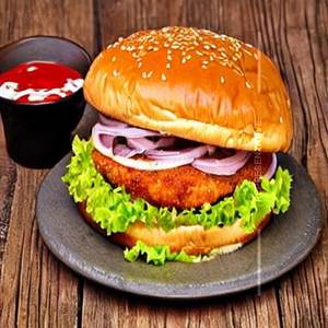 Grill chicken burger