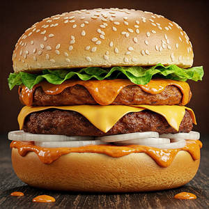 Twin Stack Grilled Vegan Chicken Burger