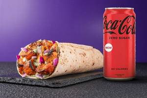 Tandoori Soya Chaap Protein Pro Wrap & Coke Zero Combo