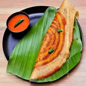 Palak chilli dosa