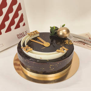 New Year Theme Choc. Cake 1/2 Kg