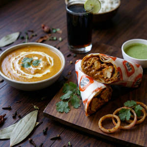 Smoky Butter Chicken Roll