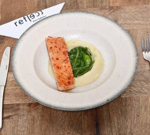 Pan Seared  Salmon With Clarified Butter Caper Sauce