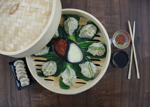 Mushroom Steam Momos