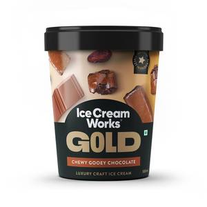 Chewy Gooey Chocolate Ice Cream (500 Ml Tub)