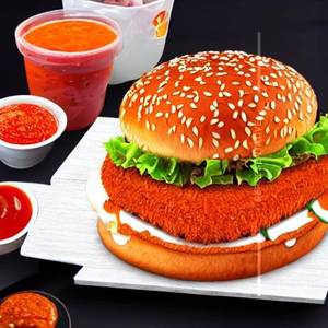 Veg peri peri burger