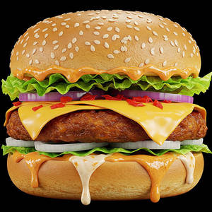 Paprika Grilled Vegan Chicken Burger