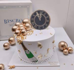 NEW YEAR PHOTO CHOCOLATE CAKE 400 GM