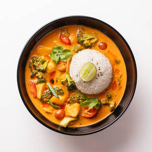 red thai curry yasai || mixed vegetables