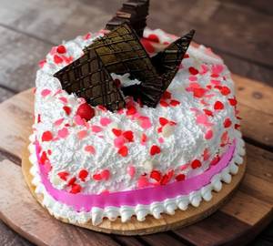 White casta heart shape-675 gms (with egg)