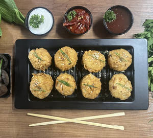 Crisped Tempura Mushroom Momos