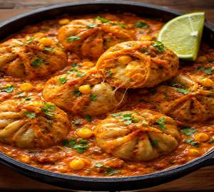 Veg cheese & corn makhani momo