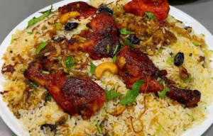 Chicken wings biryani