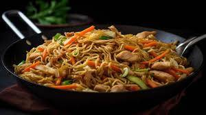 Chicken schezwan noodles