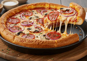 Mushoni deep pan pizza